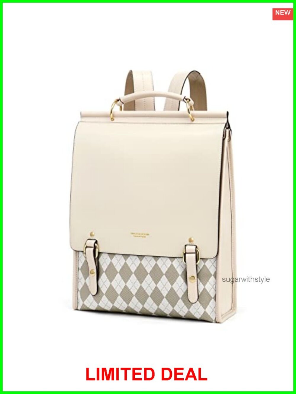 Cnoles Leather Backpack Purse for Women Fashion Travel Shoulder Bag